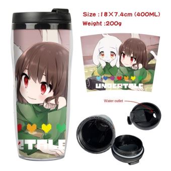 Mug de voyage STACK isotherme en plastique portable - couvercle à vis - Undertale #2 (400ml) - 1