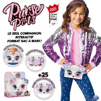 Peluche E-pets Purse Pets Chiot Arc-en-ciel