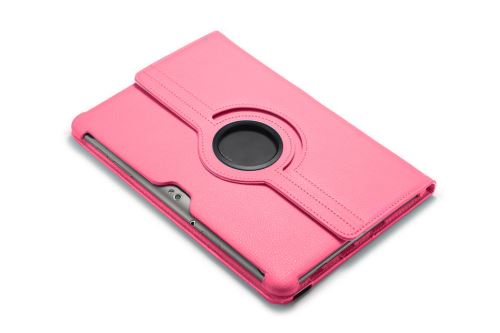 WISETONY® Etui PU cuir Coque Housse rotative 360° pour Samsung Galaxy Note P5100/P5110 8.0 - Rose foncé