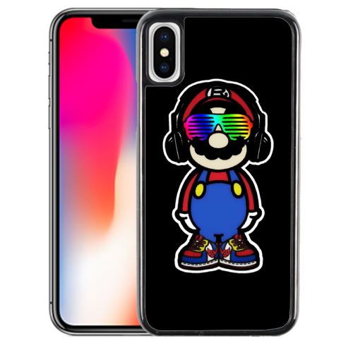 Coque pour iPhone XR mario swag