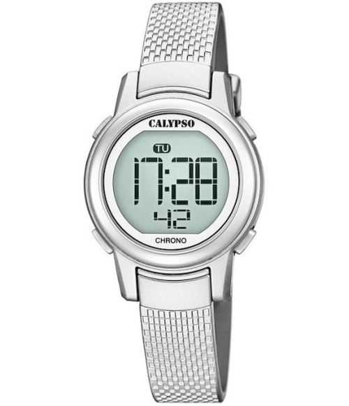 Calypso Montre File K5736/1 Chronographe, Montre numeriqueArgent