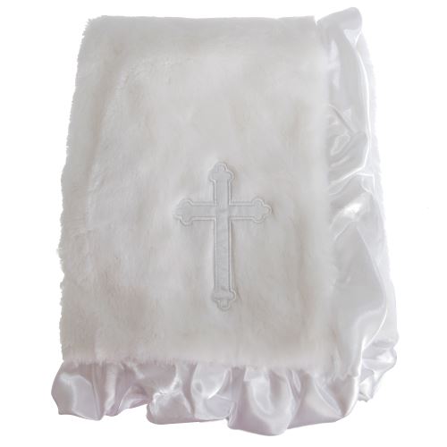 Snuggle Baby - Couverture CHRISTENING (76 cm x 91 cm) (Blanc) - UTBABY1500