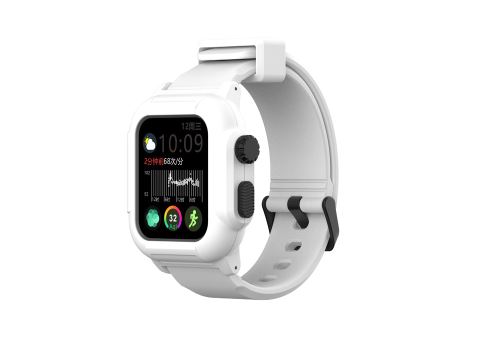 Bracelet en silicone WISETONY pour Apple Watch Series 2/3 42mm - Blanc