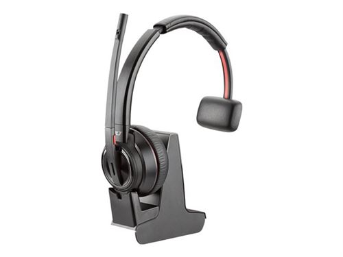 Plantronics Poly Savi 8200 Series W8210 Spare - Micro-Casque - Sur-Oreille - Dect - Sans Fil - Suppresseur De Bruit Actif - avec Berceau De Charge