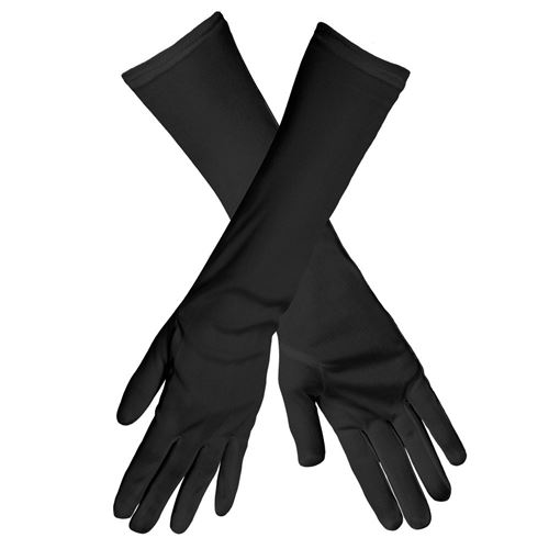 gants noirs 40 cm