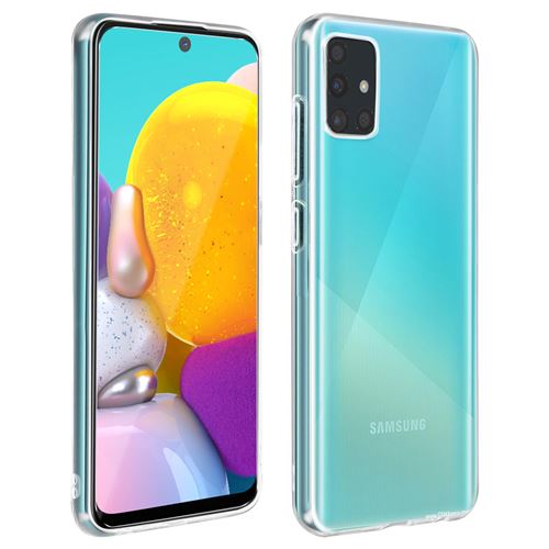 Coque pour Samsung Galaxy A71 Souple et Film Écran Verre Trempé 9H 4smarts Transparent