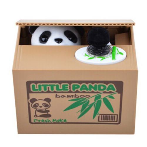 Tirelire pour économiser argent, garder les pieces monnaie avec le Design cute animal, Cadeau pour les Enfants ( Panda )