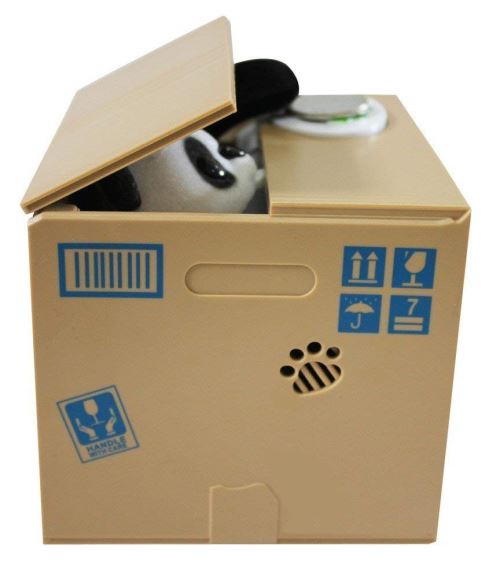 Tirelire électronique En Forme De Panda Mignon - Compteur Intelligent, Base Amovible, En ABS | Pour Apprendre à économiser Aux Enfants