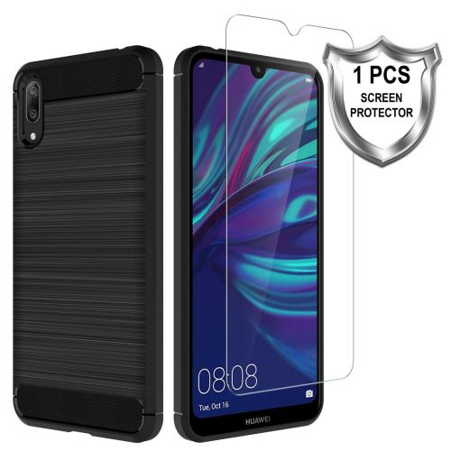 Housse coque pour Huawei Y7 2019 avec Verre trempé protection écran