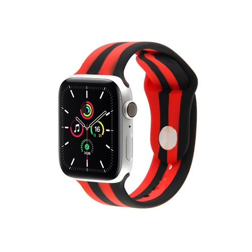 Bracelet en silicone avec coque de protection pour Apple Watch Series 6/ SE/ 5/ 4 40mm - Multicolore#12(Taille L)