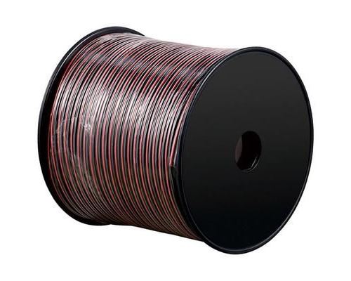 Générique Noir Bobine 100M Câble 2 X 2,5 Mm ² Rouge Et