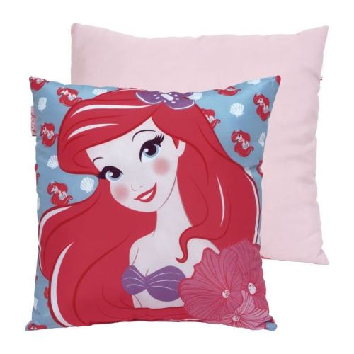 DISNEY PRINCESSES Coussin Carré Confort Ariel - 40x40 cm