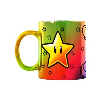 Mug Nintendo Super Mario Star Power effet métallique 325 ml