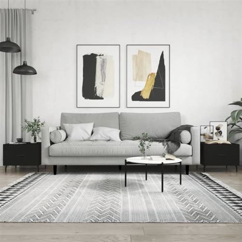 Vidaxl Noir Tables Basses 2 Pcs - Image 3