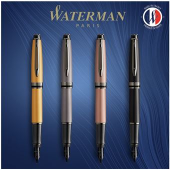 Stylo plume Waterman Expert Métallique Argenté pointe moyenne