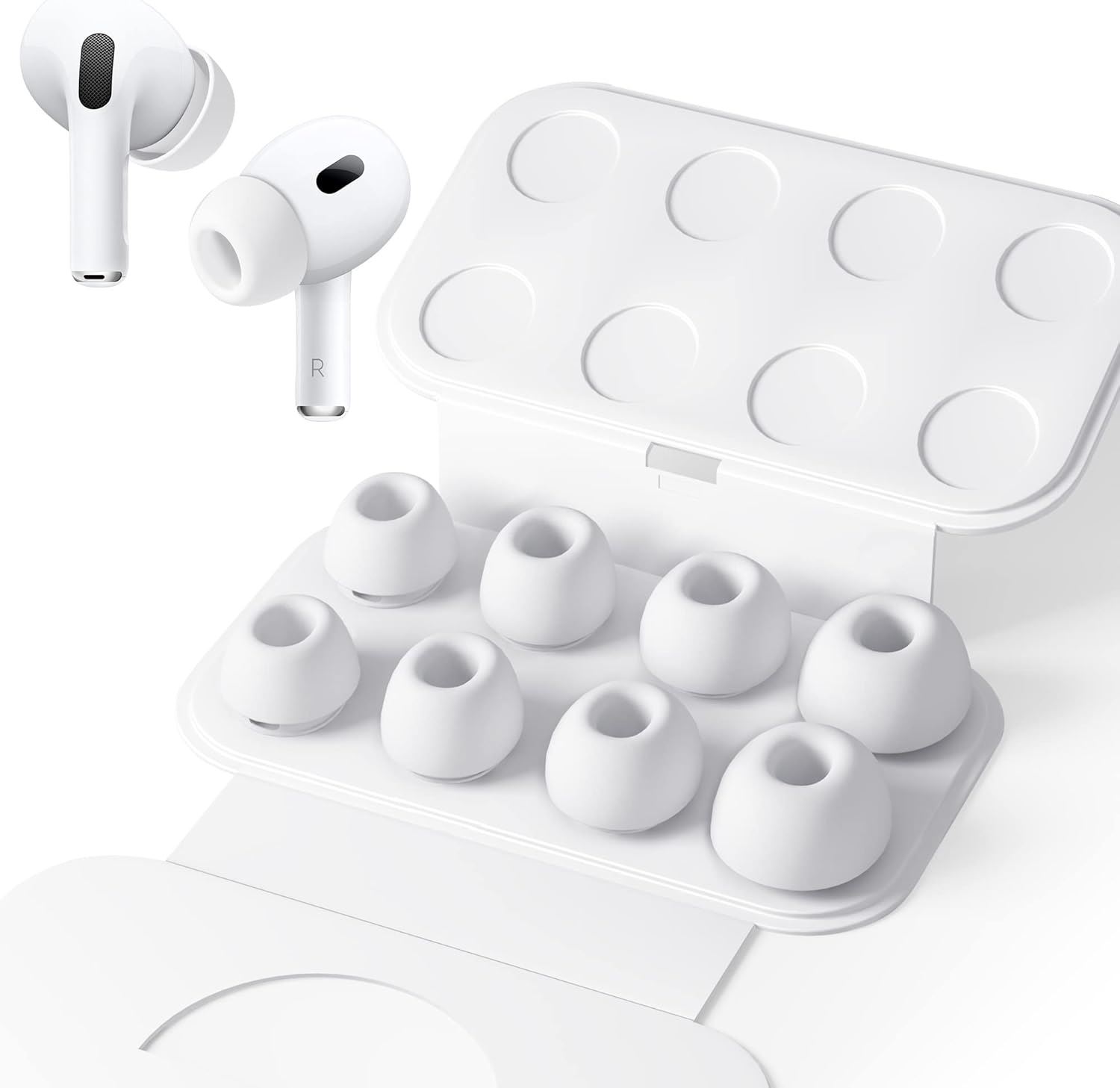 Lot De 7 Paires D'embouts D'écouteurs En Silicone (14 Pièces) - Taille S, M, L - Compatible Plupart Marques