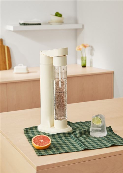 Non Communiqué Beige Machine À Eau Gazeuse Soda Maker Studio - 1L Blanc