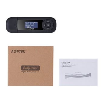 AGPtEK U3 - Lecteur numérique - 8 Go - Baladeur MP3 / MP4 - Achat & prix