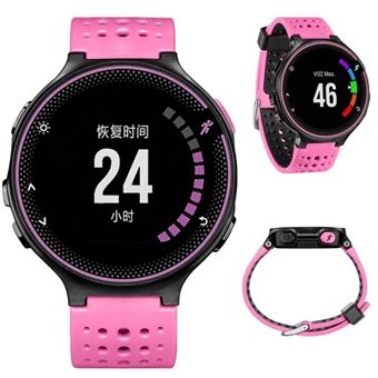 Bracelet en silicone trous ronds bicolores pour Garmin Forerunner