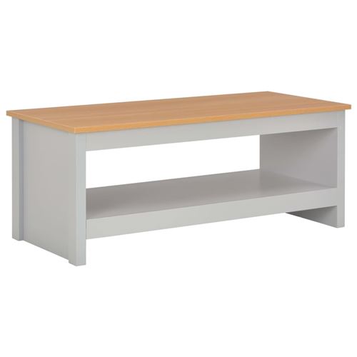 vidaXL Table basse Gris 105 x 47 x 42 cm