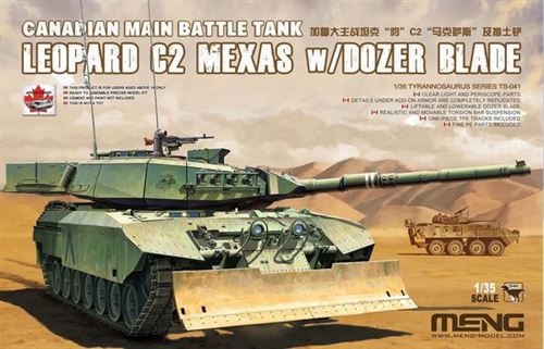 Maquette Meng Model Leopard C2 Mexas avec lame de bulldozer- 1/35 - M