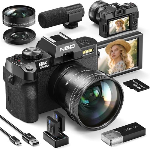 NBD Appareil Photo numérique 8K 64MP