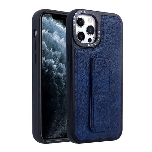 Coque Dragonne Titulaire Housse En Cuir Pour iPhone 12/12Pro 6.1 - Bleu