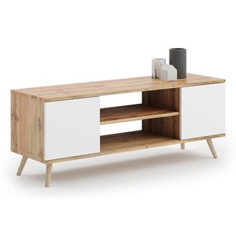 Meuble TV Focus 135 Cm En Cachemire - Élégance Et Fonctionnalité