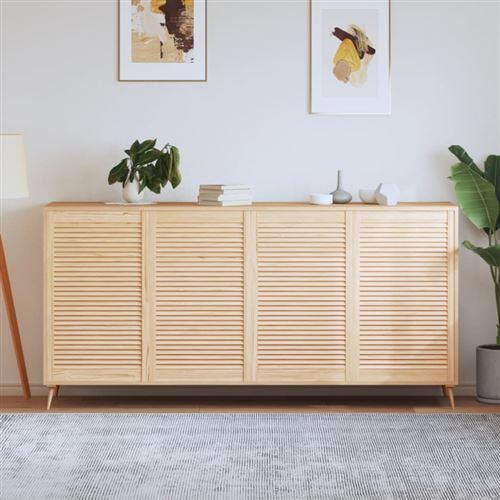 vidaXL Portes à persiennes 4 pcs Bois de pin massif 99,3x59,4 cm