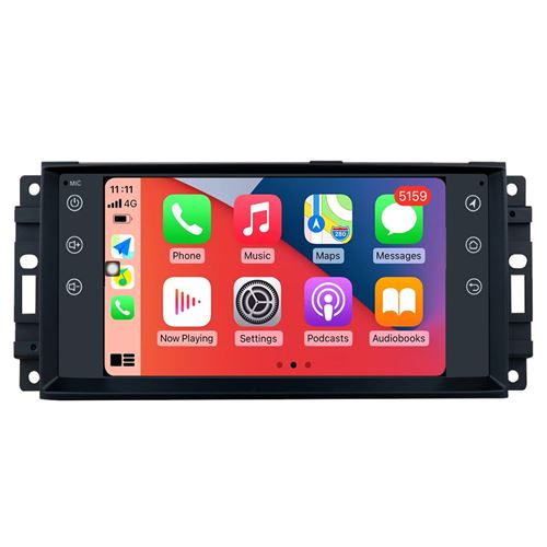 Autoradio CarPlay RoverOne Android Auto 2Go RAM 32Go ROM GPS Bluetooth pour Dodge Caliber Journey Challenger Dakota Durango Avenger RAM