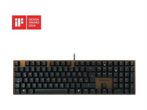 CHERRY KC 200 MX - Clavier - USB - QWERTZ - Allemand - commutateur : CHERRY MX2A Brown - noir, bronze