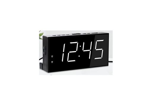 Non Communiqué Noir Réveil Numérique Avec Led Blanc Aq0269 Vendos85