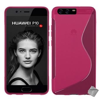 Housse etui coque pochette silicone gel fine pour Huawei P10 film ecran ROSE htdmobiles Coque et etui telephone mobile a la Fnac