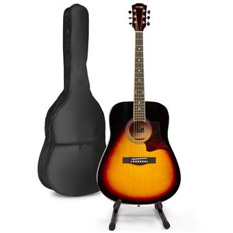 MAX SoloJam Western kit de démarrage pour guitare acoustique avec support de guitare - Sunburst - 1