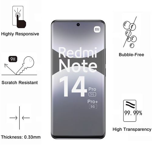 Coque Xiaomi Redmi Note 14 Pro/Pro+/Poco X7 - Protection 360° Anti-Choc, Avec Protecteur Écran Intégré