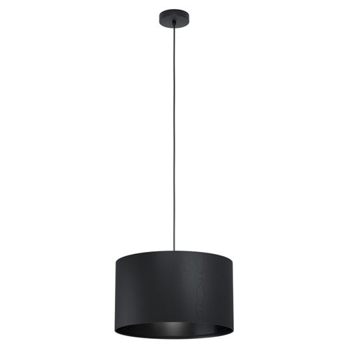 Lustre Moderne en Tissu Noir À 1 Lumière GL0445 - Image 3
