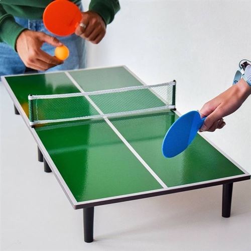 Giantex mini table de ping-pong pliable portable tennis de table