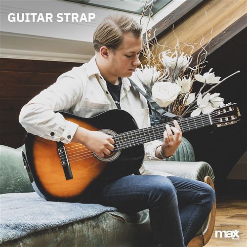 Max SoloArt Guitare classique adulte débutant - Sunburst, cordes