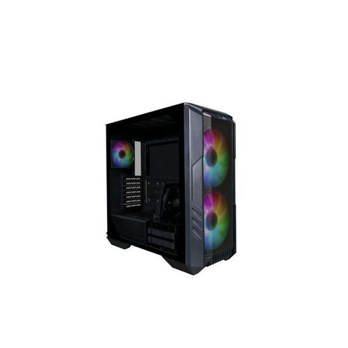 Cooler Master Haf 500 - Tour - Atx Étendu - Panneau Latéral Fenêtré (Verre Trempé) - Pas D'Alimentation - Noir - Usb/Audio