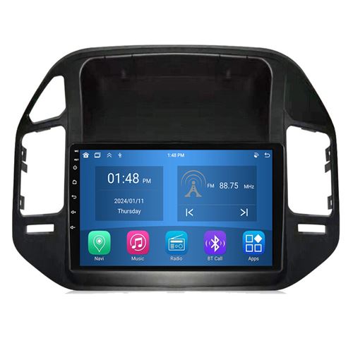 Autoradio RoverOne® Bluetooth CarPlay Android Auto Navigation 4Go RAM 64Go ROM pour Mitsubishi Pajero 3 V70 V60 1999-2006