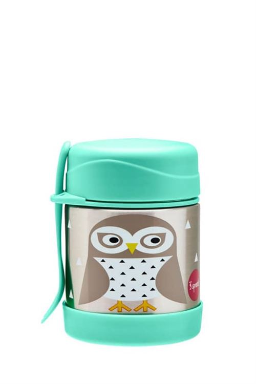 3 sprouts lunch box isotherme enfant fourchette chouette