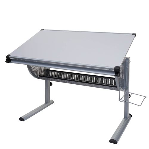Mendler - Bureau pour enfant - Inclinable - Réglable en hauteur - Gris - Image 3