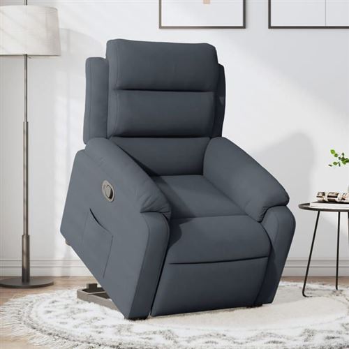 Non Communiqué Gris Vidaxl Fauteuil De Relaxation Inclinable Velours Foncé