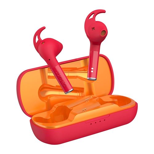 Ecouteurs Sport Sans-fil IPX5 Autonomie 30 heures True Sport rouge