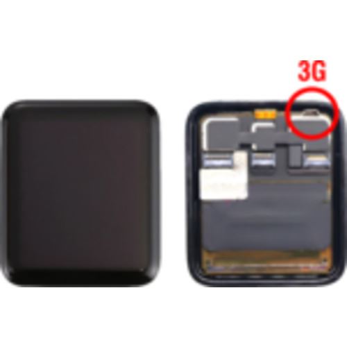 Ecran LCD + tactile noir pour Apple Watch 42mm Série 3 (Version 3G uniquement)