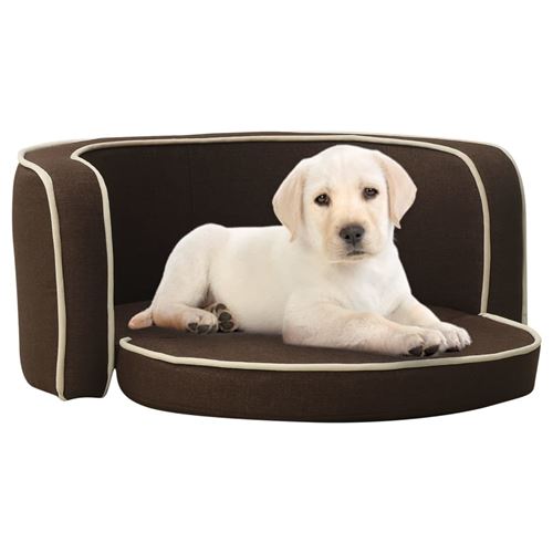 Meilleurs prix pour vidaXL Canapé pliable pour chien Marron 76x71x30 cm Coussin lavable