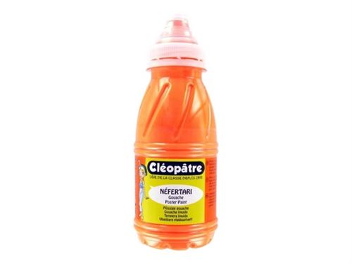 Cléopâtre NÉFERTARI - Peinture - gouache - orange fluorescent - 250 ml