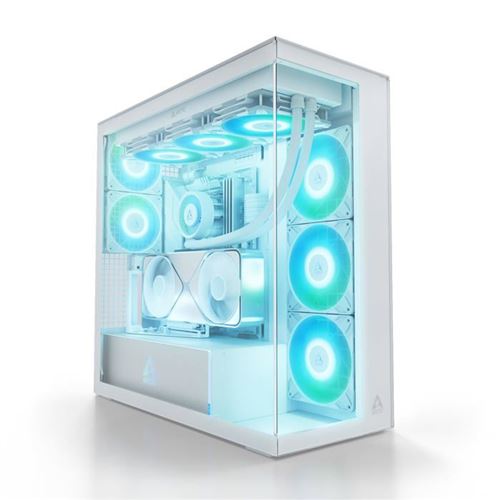 Arctic - Boîtier PC - ACPCC00017A - Montage Vertical GPU - Verre Trempé - 5 Ventilateurs A-RGB - Image 4