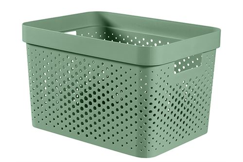 Curver Infinity Recycled Box 17l Dots Vert35.5x26.2xh21.9cm (lot de 5)