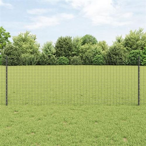 Non Communiqué Gris Vidaxl Poteaux De Clôture 44 Pcs U-Channel 120 Cm Acier 3335935